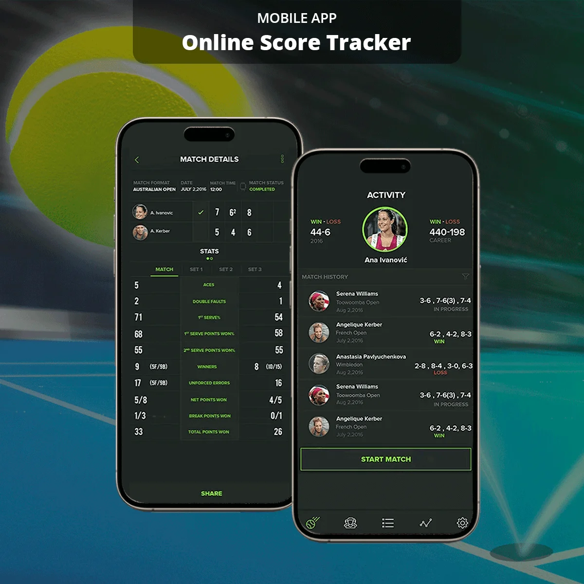Online Score Tracker App